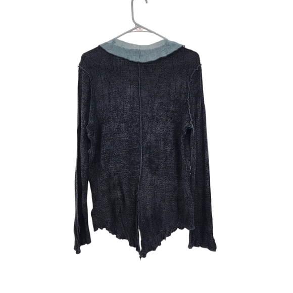 Neil & David Women's Asymmetrical Button Front Shirt Witchy Gothic Fairycore - Picture 6 of 7